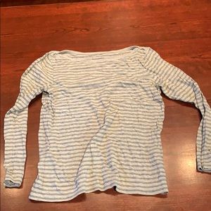 Everlane boatneck striped long sleeve